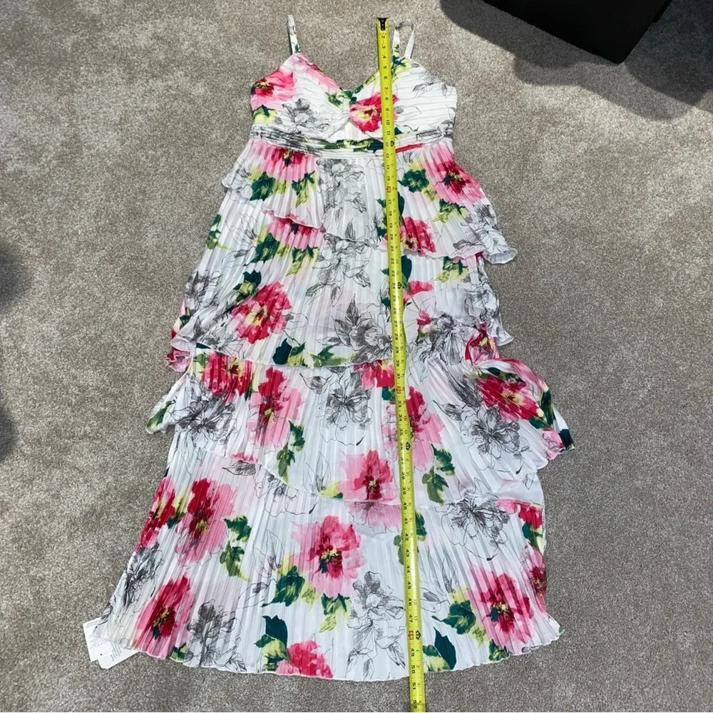 NEW Abercrombie‎ & Fitch Giselle Pleated Tiered Maxi Dress Floral Size Large P